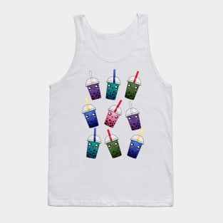 Happy Outer Senshi Boba Pattern Tank Top